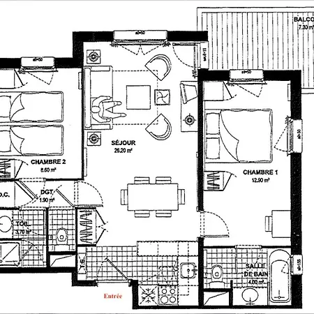 Apartment Arc 1950 3 Pieces 6 Personnes Luxe Manoir Savoie *